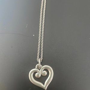 James Avery retired heart necklace